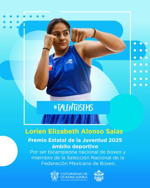 Lorien Elizabeth Alonso Salas de la Preparatoria cuatro recibió galardón